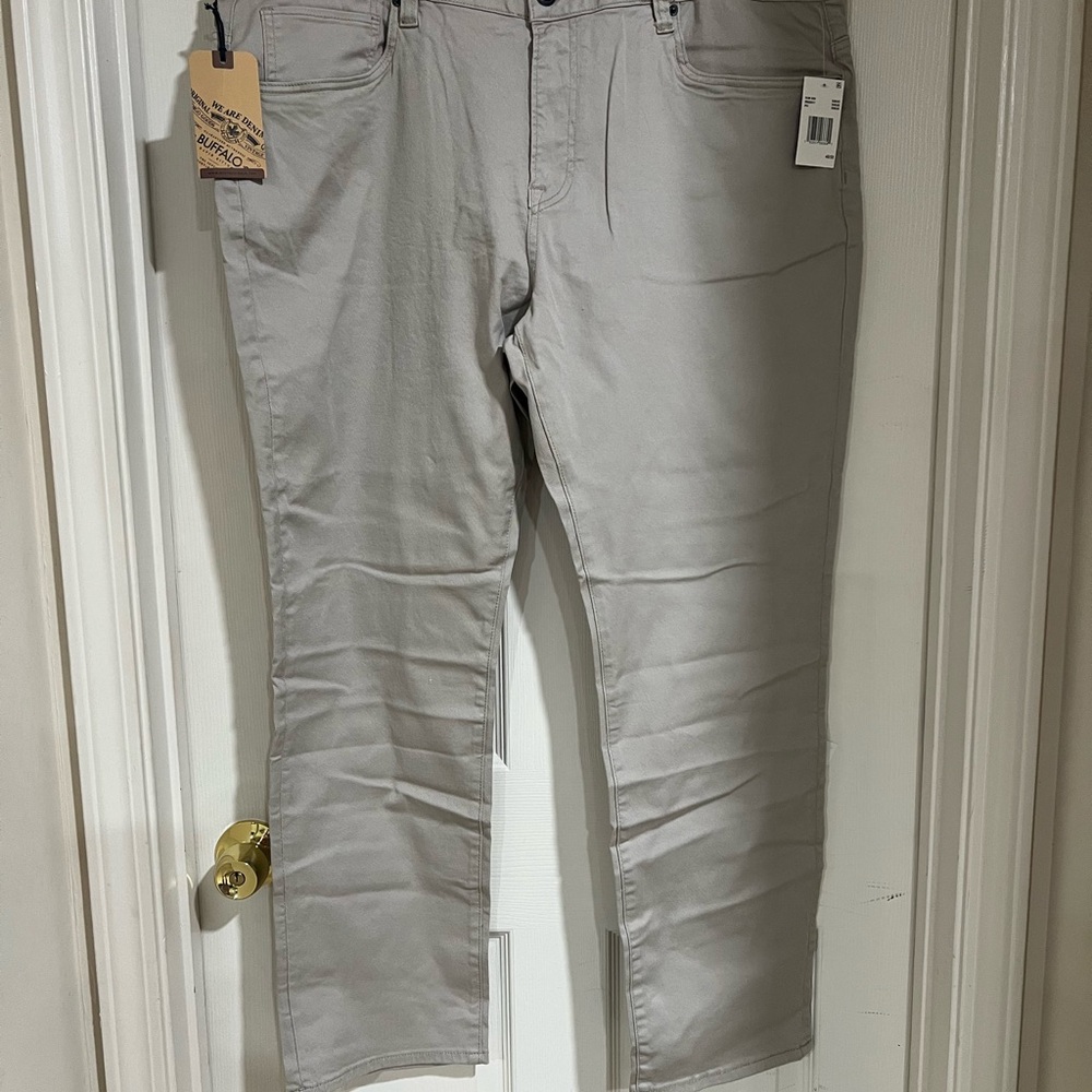 Buffalo David Bitton Men's Light Gray Slim Jeans